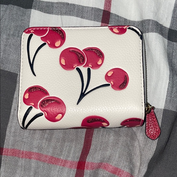 Coach Cherry Print Wallet - Cream and Red - Picture 5 of 5